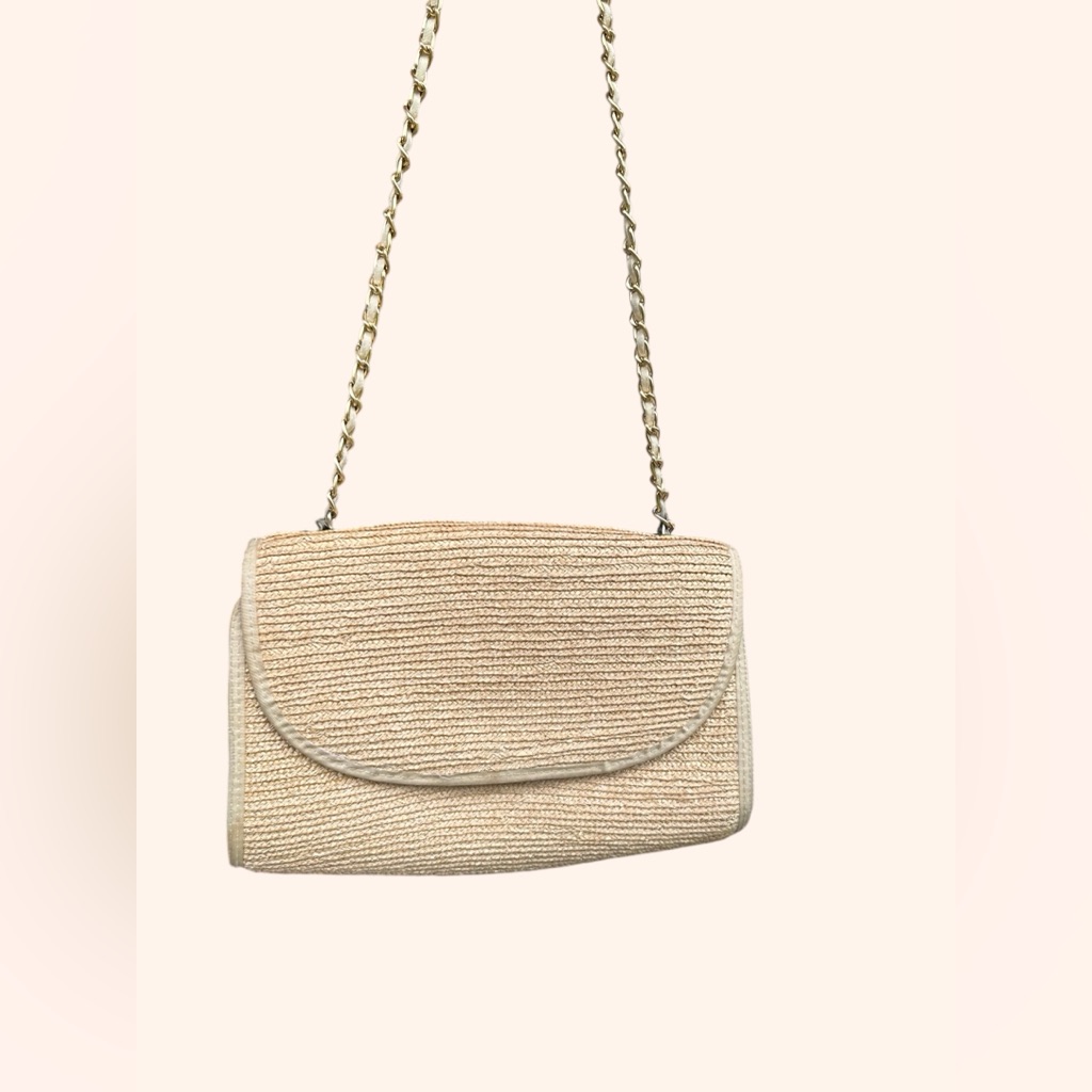 80’s Woven Straw Handbag